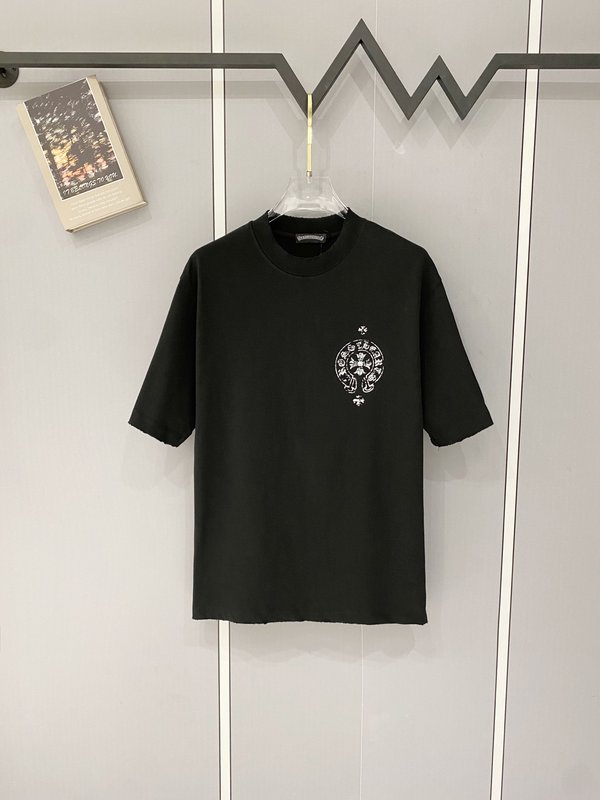 크롬하츠 중량감 순면 빈티지 가공 반팔 티셔츠 001-192200