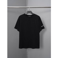 크롬하츠 산스크리트 패치 자수 리벳 반팔 티셔츠 001-192203