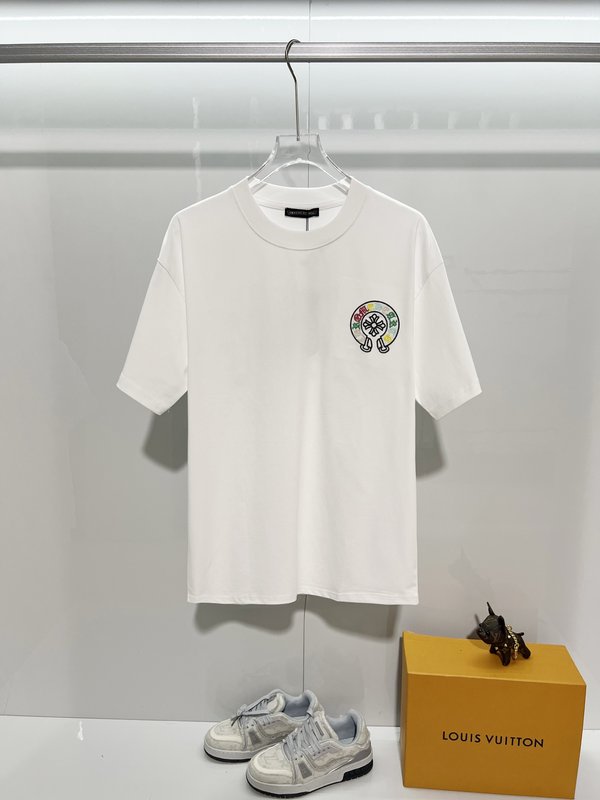 크롬하츠 산스크리트 자수 라운드넥 반팔 티셔츠 001-192215