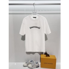 크롬하츠 클래식 크로스 자수 라운드넥 반팔 티셔츠 001-192217