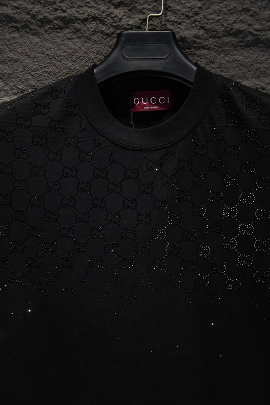 Gucci 라인스톤 오버사이즈 반팔 티셔츠 001-192231