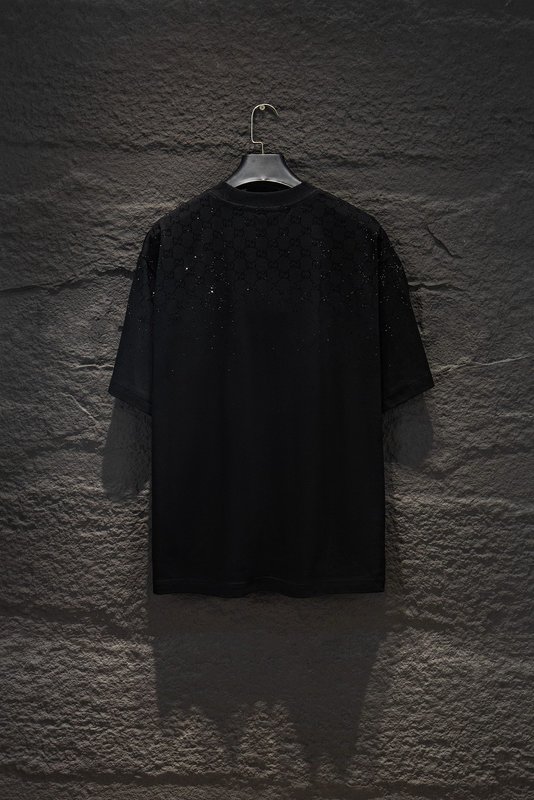 Gucci 라인스톤 오버사이즈 반팔 티셔츠 001-192231
