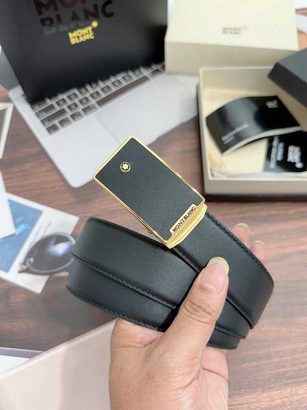 몽블랑 자동 버클 벨트 3.4cm 폭 001-192303