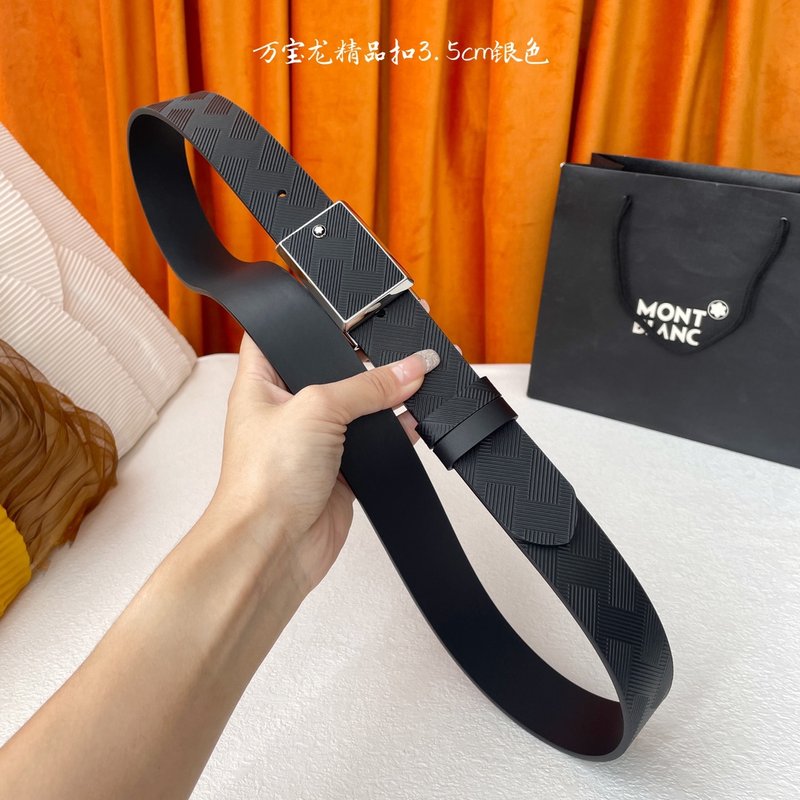 몽블랑 남성용 수입 소가죽 벨트 3.5cm 001-192316