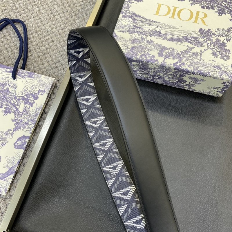 디올 DIOR 클래식 레터 캔버스 가죽 벨트 001-192505