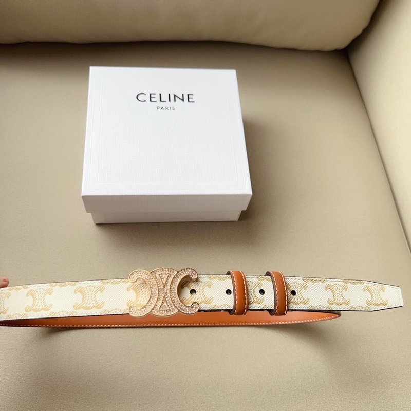 셀린 트라이엄프 소가죽 벨트 2.5cm 폭 001-192586