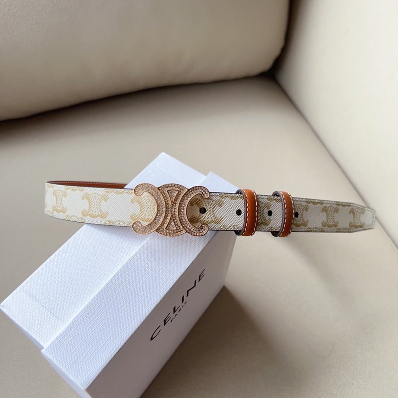 셀린 트라이엄프 소가죽 벨트 2.5cm 폭 001-192586