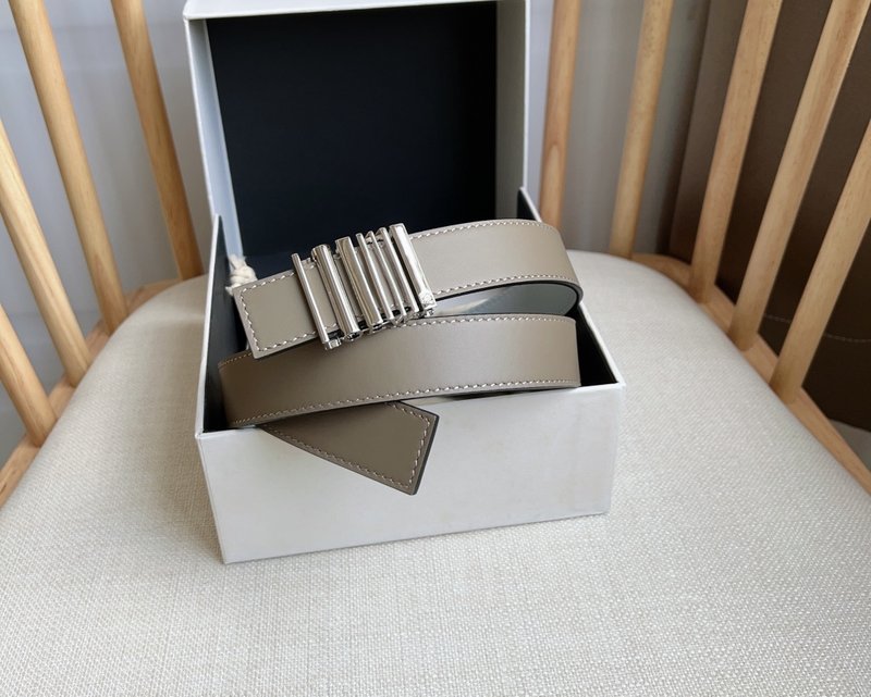 로에웨 LOEWE 스무스 소가죽 기하학적 버클 벨트 001-192648