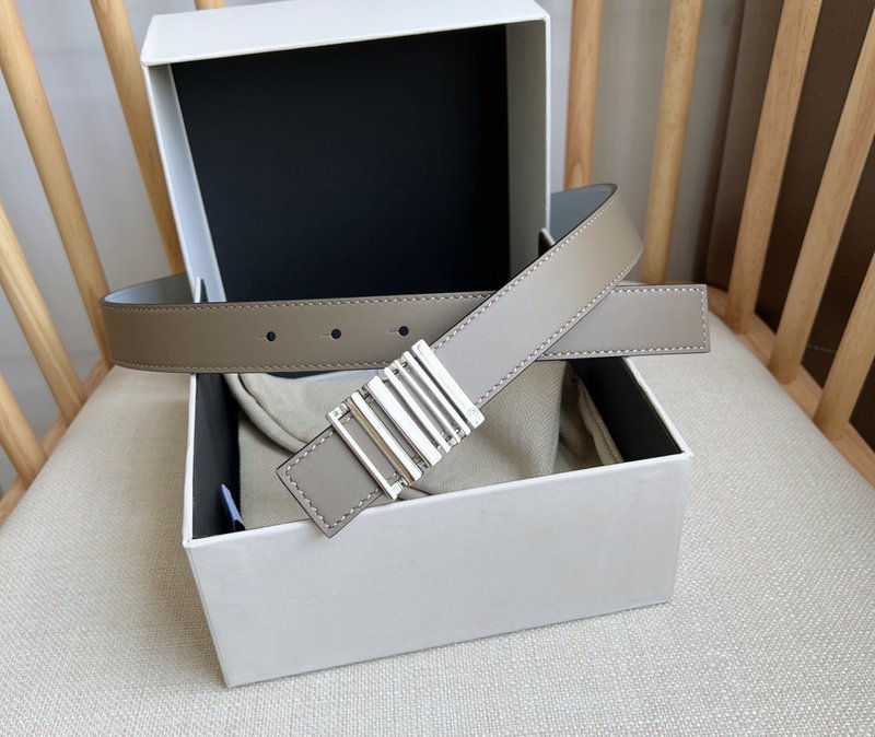 로에웨 LOEWE 스무스 소가죽 기하학적 버클 벨트 001-192648