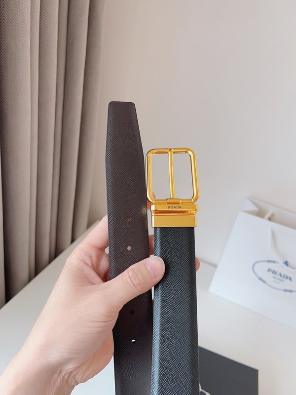 프라다 PRADA 블랙 벨트 35mm 001-192784