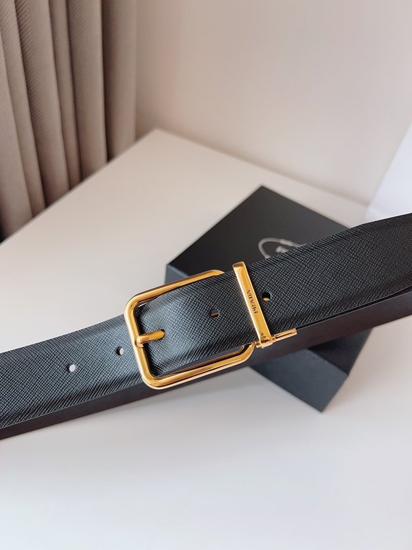 프라다 PRADA 블랙 벨트 35mm 001-192784