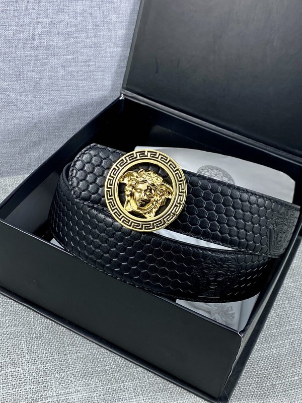 베르사체 Versace 메두사 헤드 가죽 벨트 001-192877