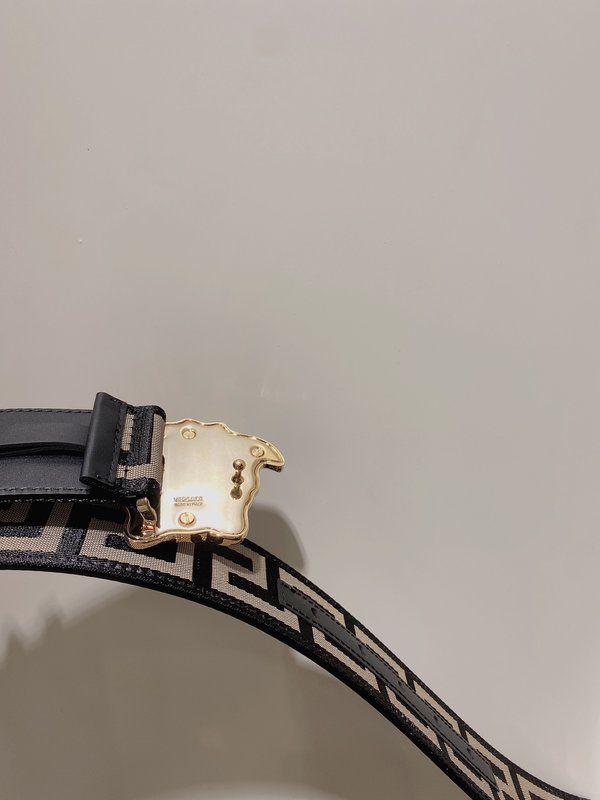 베르사체 메두사 소가죽 벨트 4cm 001-192888