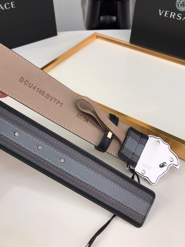 베르사체 메두사 헤드 가죽 벨트 4cm 폭 001-192892