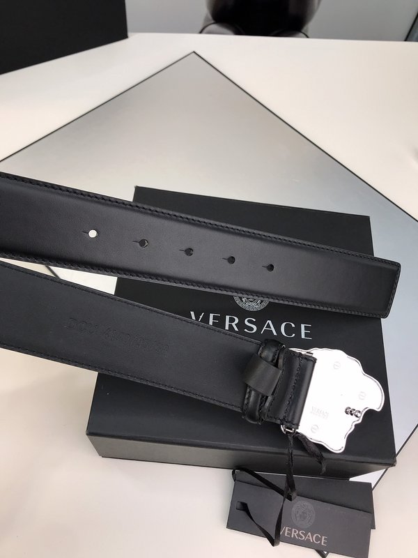 베르사체 크리스탈 메두사 버클 가죽 벨트 001-192893