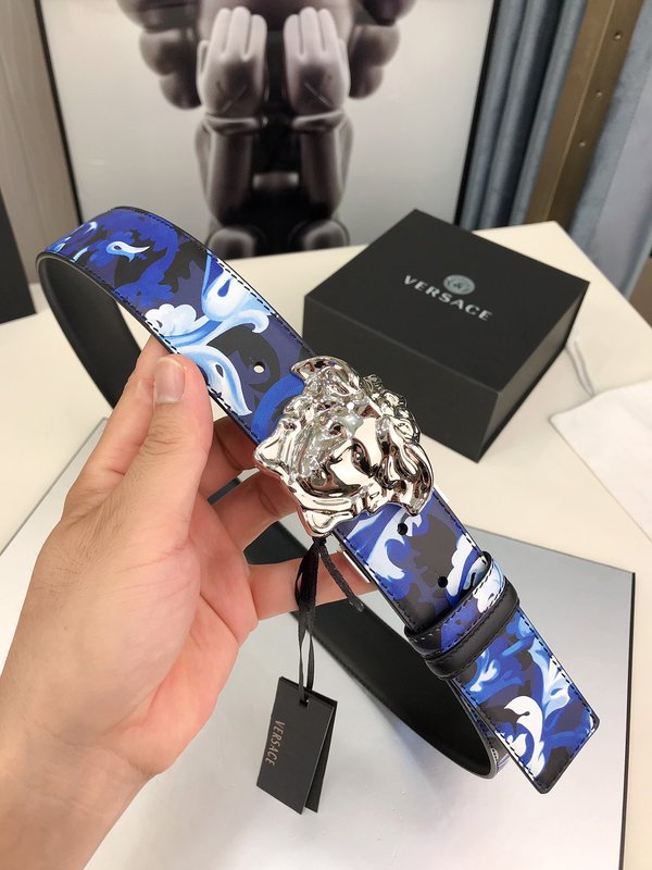 베르사체 메두사 버클 양면 프린트 벨트 001-192894