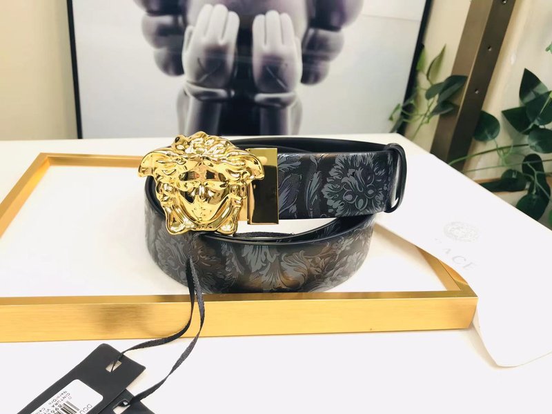 베르사체 Versace 양면 메두사 프린트 벨트 001-192901
