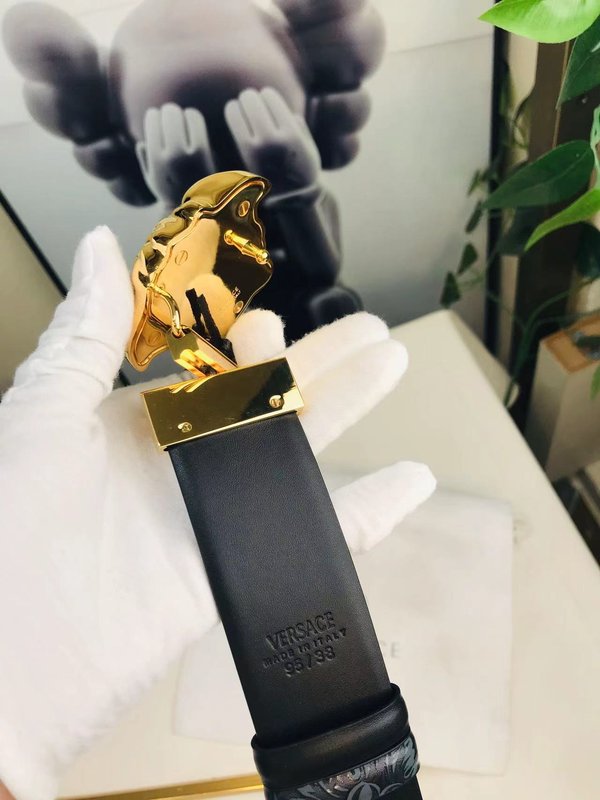 베르사체 Versace 양면 메두사 프린트 벨트 001-192901