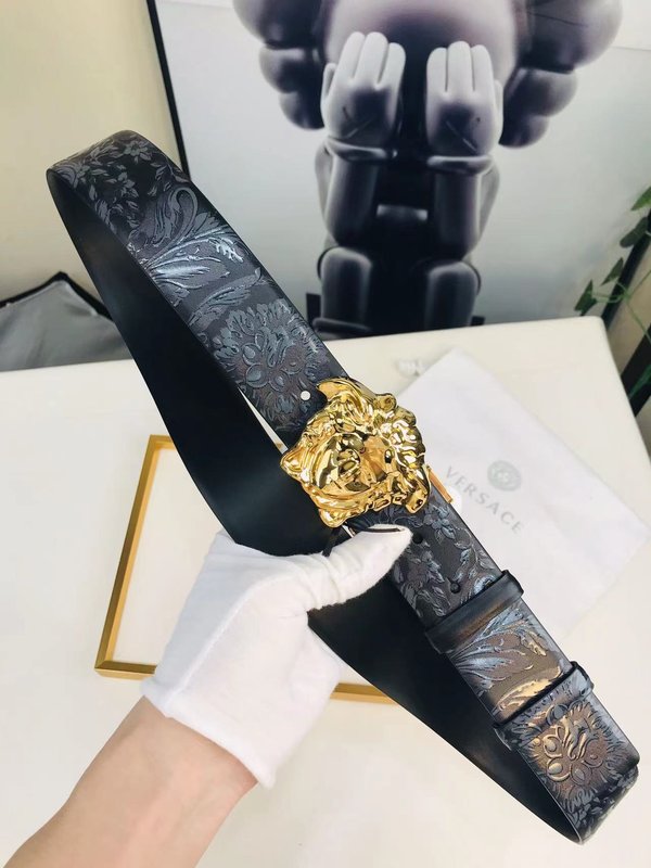 베르사체 Versace 양면 메두사 프린트 벨트 001-192901