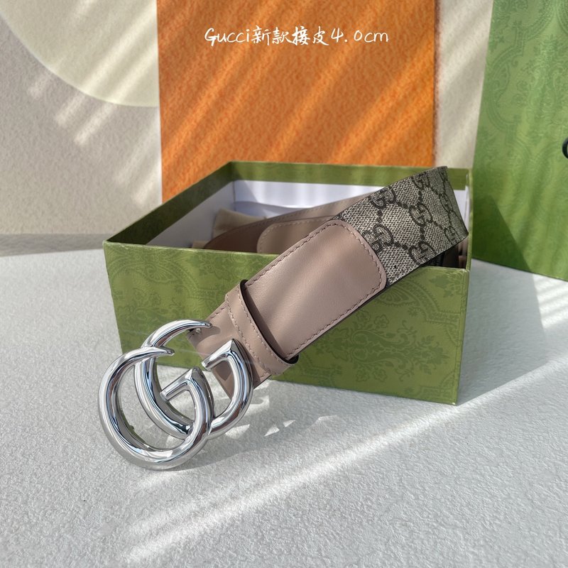 구찌 뉴스타일 4.0cm 소가죽 벨트 001-192986