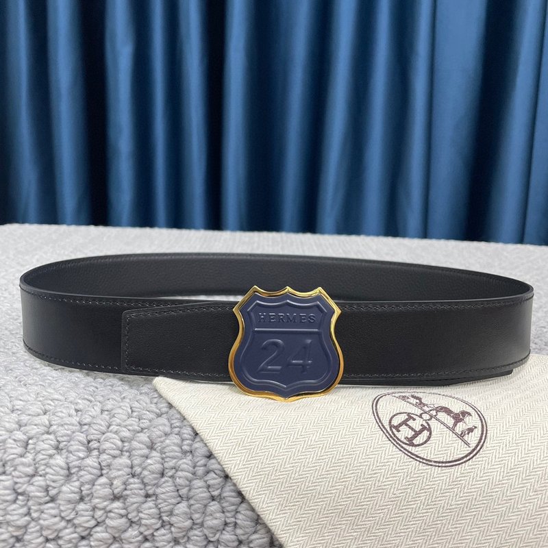 에르메스 양면 TOG 가죽 벨트 3.8cm 스테인리스 001-193071