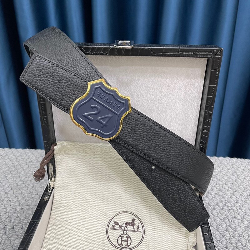에르메스 양면 TOG 가죽 벨트 3.8cm 스테인리스 001-193071