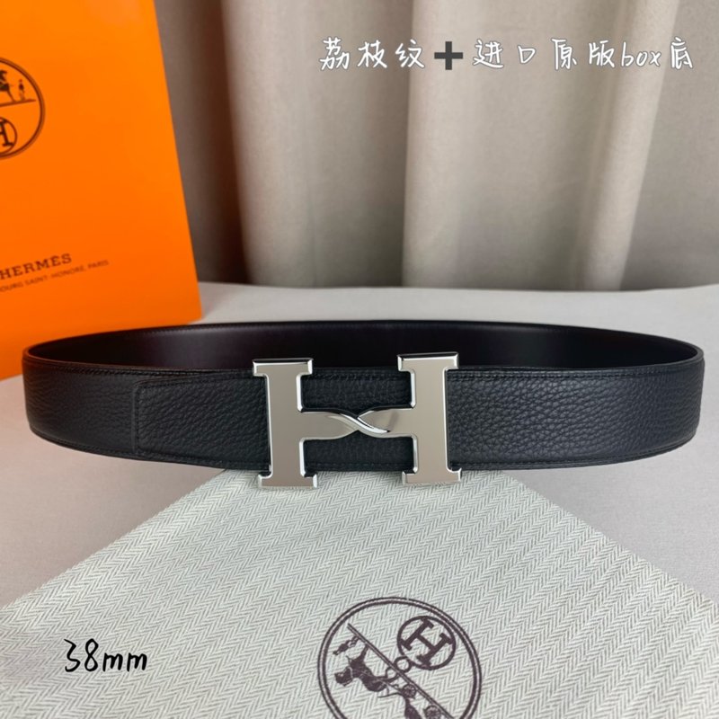 에르메스 양면 H 버클 벨트 38mm 블랙 001-193097
