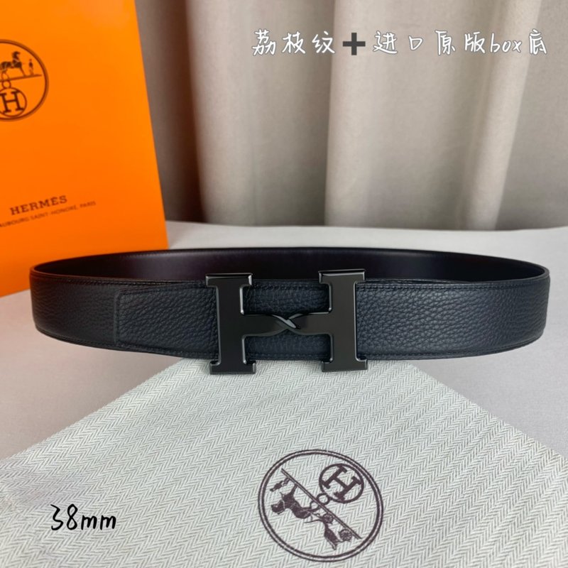 에르메스 양면 H 버클 벨트 38mm 블랙 001-193097
