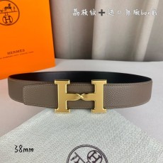 에르메스 양면 H 버클 벨트 그레이 블랙 001-193098
