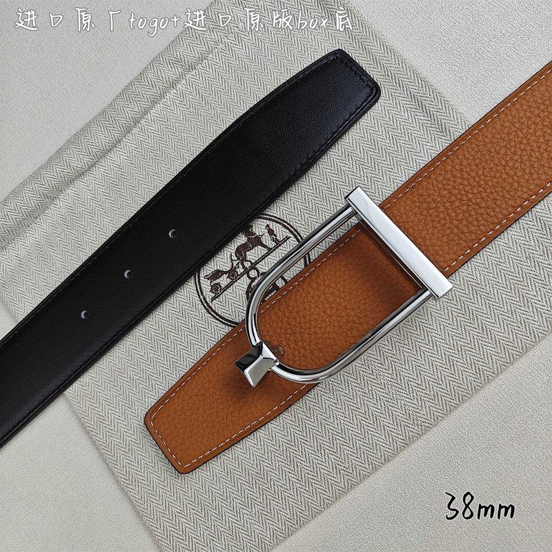 에르메스 쌍두 벨트 토고 가죽 38mm 001-193161