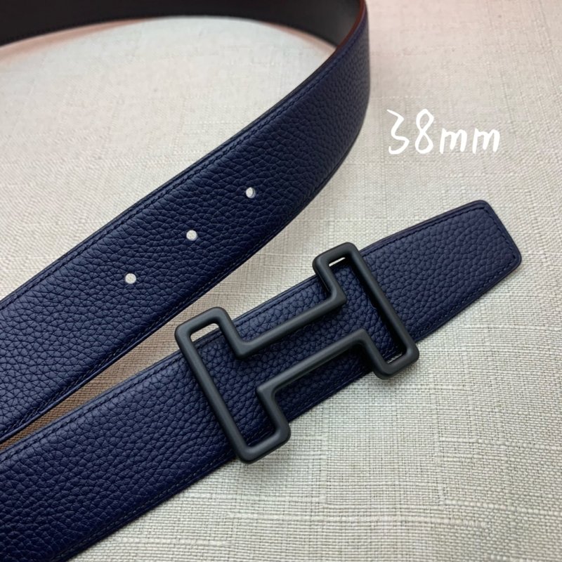 에르메스 양면 가죽 벨트 38mm 네이비 001-193176