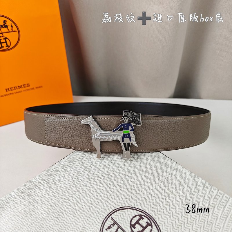 에르메스 양면 H 버클 소가죽 벨트 38mm 001-193187