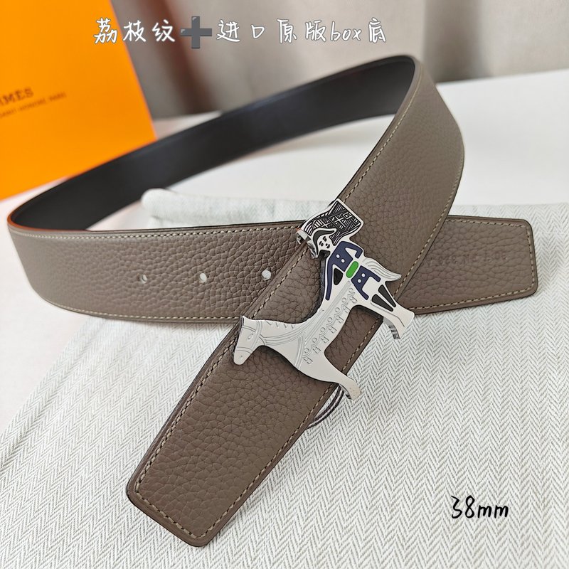 에르메스 양면 H 버클 소가죽 벨트 38mm 001-193187