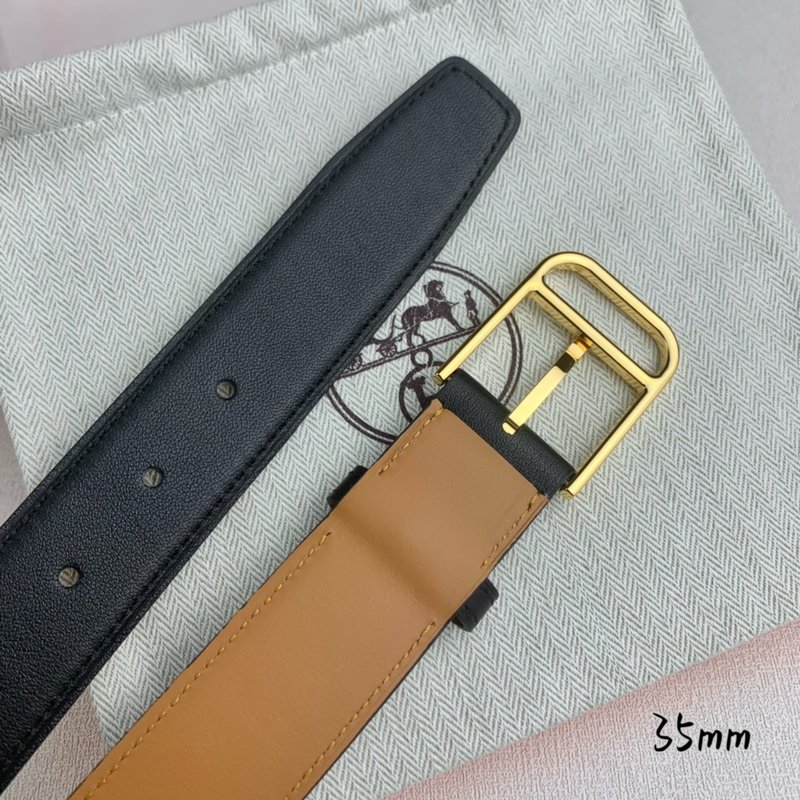 에르메스 뉴 핀 버클 소가죽 벨트 35mm 001-193196