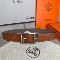 에르메스 양면 리치 그레인 핀 버클 벨트 32mm 001-193208