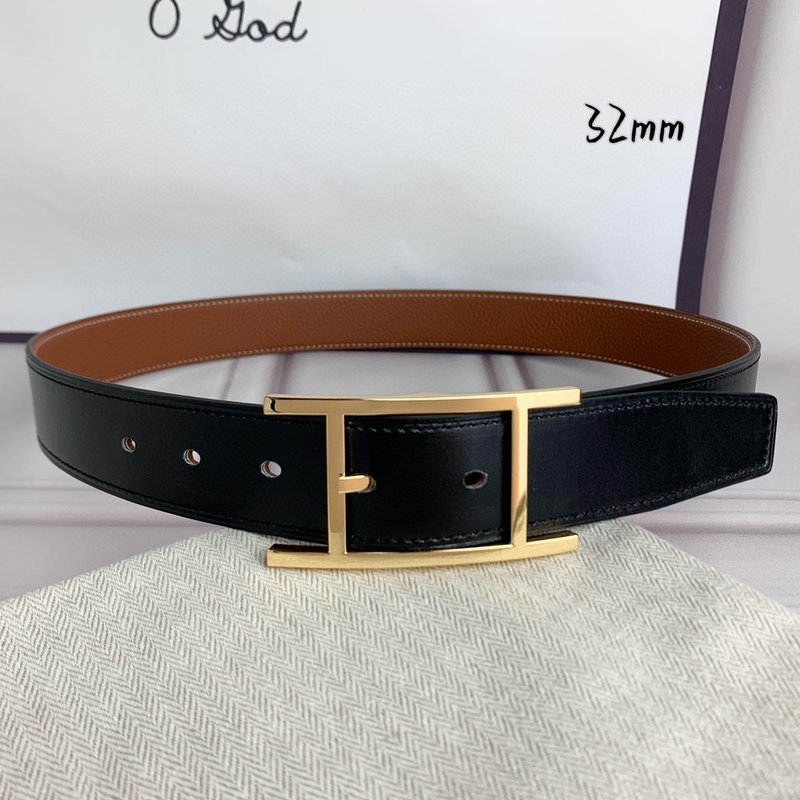 에르메스 핀 버클 양면 벨트 32mm 폭 001-193209