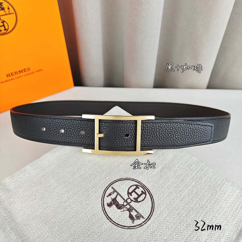 에르메스 양면 리치 그레인 핀 버클 벨트 001-193213
