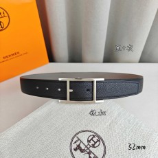 에르메스 양면 리치 그레인 핀 버클 벨트 001-193214