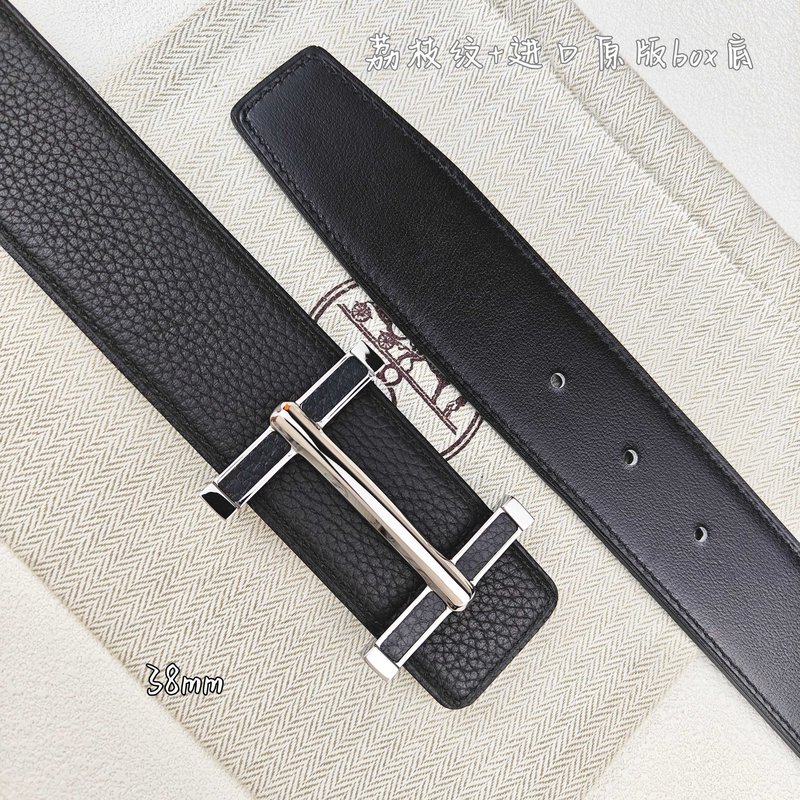 에르메스 클래식 H 버클 양면 가죽 벨트 38mm 001-193219