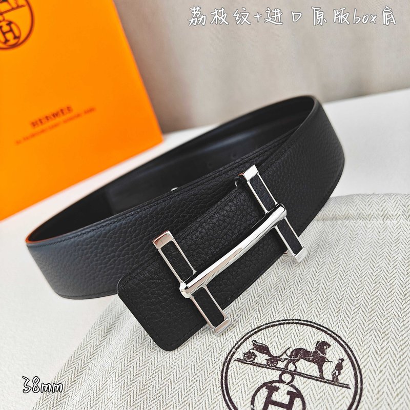 에르메스 클래식 H 버클 양면 가죽 벨트 38mm 001-193219
