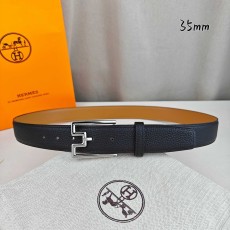 에르메스 블랙 리치 그레인 핀 버클 벨트 001-193222