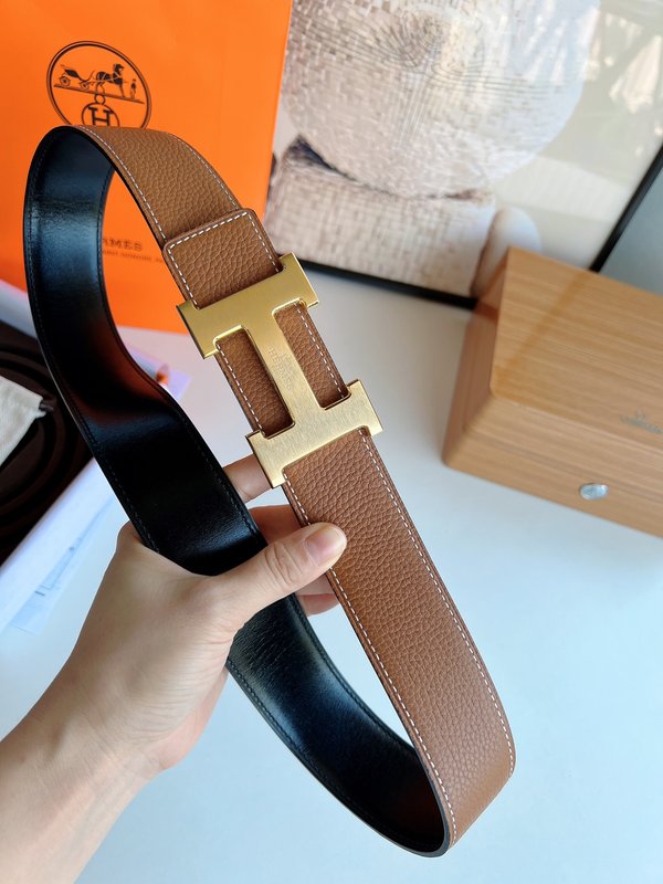 에르메스 클래식 H 버클 벨트 토고 가죽 38mm 001-193228