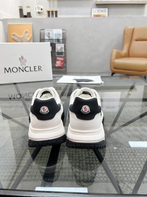 몽클레어 이탈리아 가죽 캔버스 캐주얼 운동화 001-193630