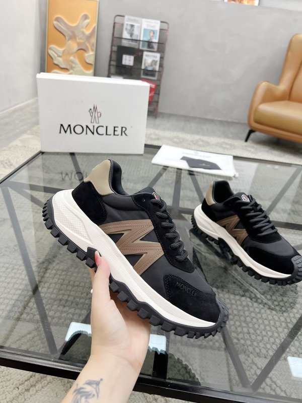 몬클레어 P600 이탈리아 소 가죽 캐주얼 운동화 001-193633