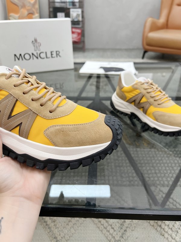 몬클레르 이탈리아 가죽 캔버스 운동화 001-193634