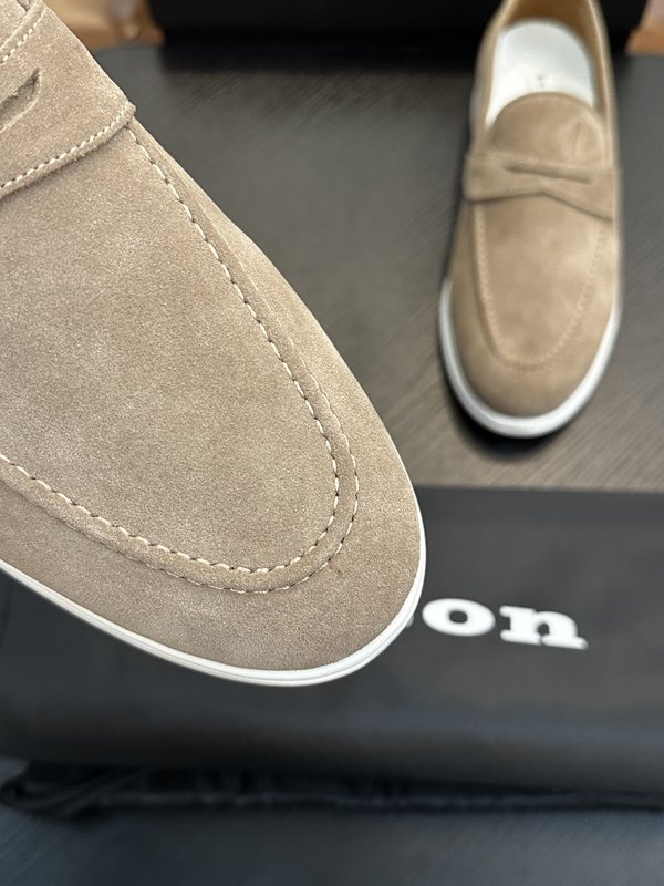 Kiton 남성 송아지 가죽 스니커즈 001-193868