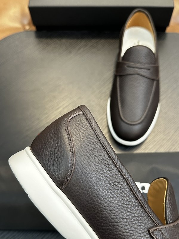Kiton 남성 송아지 가죽 운동화 001-193870