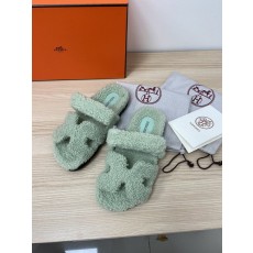 에르메스 2022春夏 양모 슬리퍼 커플룩 001-194381