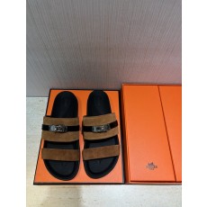 에르메스 H 버클 남성 가죽 슬리퍼 001-194616