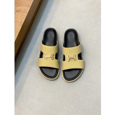 에르메스 소가죽 미끄럼 방지 남성 슬리퍼 001-194684